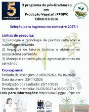 Imagem com informações sobre o cronograma da seleção de mestrandos